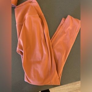 Orange set active leggings size S